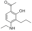1-[4-(乙基氨基)-2-羥基-3-丙基苯基]-1-乙酮結(jié)構(gòu)式_69049-68-9結(jié)構(gòu)式
