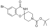 6-溴-4-氧代-3,4-二氫螺[苯并[e][1,3]噁嗪-2,4-哌啶]-1-羧酸叔丁酯結構式_690632-05-4結構式
