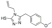 4-丙烯基-5-(4-甲氧基芐基)-4H-[1,2,4]-噻唑-3-硫醇結(jié)構式_69198-37-4結(jié)構式