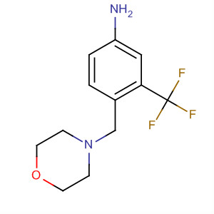 4-(嗎啉-4-甲基)-3-(三氟甲基)苯胺結(jié)構(gòu)式_694499-30-4結(jié)構(gòu)式