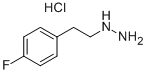 [2-(4-氟-苯基)-乙基]-肼鹽酸鹽結(jié)構式_69717-87-9結(jié)構式