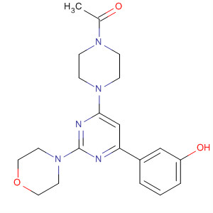 4-(4-乙?；哙?1-基)-6-(3-羥基苯基)-2-嗎啉嘧啶結構式_701243-49-4結構式