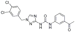 1-(3-乙?；交?-3-(1-(3,4-二氯芐基)-1H-1,2,4-噻唑-3-基)脲結(jié)構(gòu)式_708221-39-0結(jié)構(gòu)式