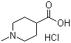 1-甲基哌啶-4-羧酸鹽酸鹽結(jié)構(gòu)式_71235-92-2結(jié)構(gòu)式