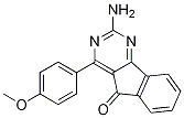 2-氨基-4-(4-甲氧基苯基)-5H-茚并[1,2-d]嘧啶-5-酮結(jié)構(gòu)式_713514-51-3結(jié)構(gòu)式