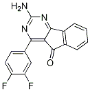 2-氨基-4-(3,4-二氟苯基)-5H-茚并[1,2-d]嘧啶-5-酮結(jié)構(gòu)式_713514-76-2結(jié)構(gòu)式