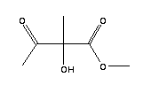 2-羥基-2-甲基-3-氧代丁酸甲酯結(jié)構(gòu)式_72450-34-1結(jié)構(gòu)式