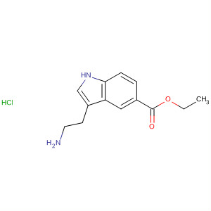 3-(2-氨基-乙基)-1H-吲哚-5-羧酸乙酯鹽酸鹽結(jié)構(gòu)式_7272-55-1結(jié)構(gòu)式