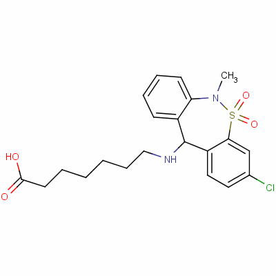 Tianeptine Structure,72797-41-2Structure