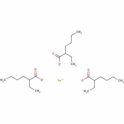 Iron(iii) 2-ethylhexanoate mineral spirits solution Structure,7321-53-1Structure