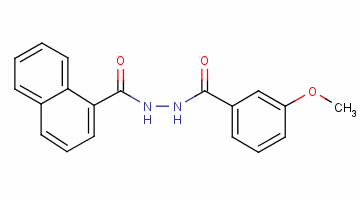 1-(3-甲氧基苯甲酰基)-2-(1-萘甲?；?-肼結(jié)構(gòu)式_73941-12-5結(jié)構(gòu)式