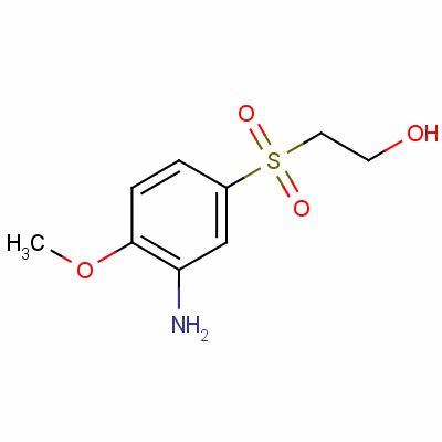 2-[(3-氨基-4-甲氧基苯基)磺酰基]乙醇結構式_7425-81-2結構式