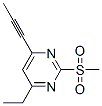 (9CI)-4-乙基-2-(甲基磺?；?-6-(1-丙炔)-嘧啶結(jié)構(gòu)式_746620-21-3結(jié)構(gòu)式
