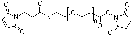 馬來(lái)酰亞胺丙?；?dPEG8-NHS結(jié)構(gòu)式_756525-93-6結(jié)構(gòu)式