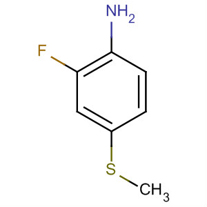 [2-氟-4-(甲基硫代)苯基]胺結(jié)構(gòu)式_76180-33-1結(jié)構(gòu)式