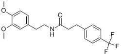 N-[2-(3,4-二甲氧基苯基)乙基]-3-(4-三氟甲基苯基)丙酰胺結構式_769172-66-9結構式