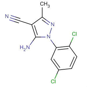 5-氨基-4-氰基-1-(2,5-二氯苯基)-3-甲基吡唑結(jié)構(gòu)式_76982-29-1結(jié)構(gòu)式