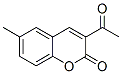6-甲基-3-乙酰基-2H-1-苯并吡喃-2-酮結(jié)構(gòu)式_77117-15-8結(jié)構(gòu)式