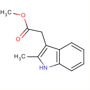(2-甲基-吲哚-3-基)-乙酸甲酯結(jié)構(gòu)式_78564-10-0結(jié)構(gòu)式