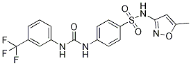 N-(5-甲基異噁唑-3-基)-4-(3-(3-(三氟甲基)苯基)脲啶)苯磺酰胺結(jié)構(gòu)式_793677-83-5結(jié)構(gòu)式