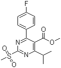 4-(4-氟苯基)-6-異丙基-2-(甲基磺?；?嘧啶-5-羧酸結(jié)構(gòu)式_799842-06-1結(jié)構(gòu)式