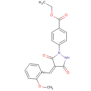 乙基 4-[4-(2-甲氧基-亞芐基)-3,5-二氧代-吡唑i二n-1-基]-苯甲酸結構式_820238-42-4結構式