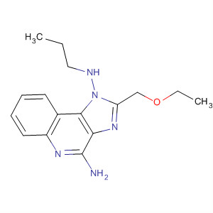 1-(3-氨基丙基)-2-(乙氧基甲基)-1H-咪唑并[4,5-c]喹啉-4-胺結(jié)構(gòu)式_823809-16-1結(jié)構(gòu)式