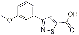 3-(3-甲氧基苯基)異噻唑-5-羧酸結(jié)構(gòu)式_82433-00-9結(jié)構(gòu)式