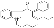 (3-乙基萘-1-基)(1-戊基-1H-吲哚-3-基)甲酮結(jié)構(gòu)式_824959-81-1結(jié)構(gòu)式