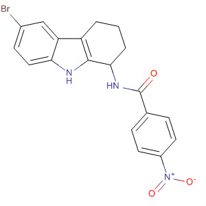 N-(6-溴-2,3,4,9-四氫-1H-咔唑-1-基)-4-硝基苯甲酰胺結構式_827590-54-5結構式
