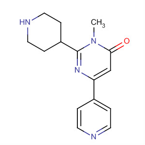 3-甲基-2-(4-哌啶基)-6-(4-吡啶)-4(3H)-嘧啶酮結(jié)構(gòu)式_831231-81-3結(jié)構(gòu)式
