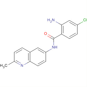 2-氨基-4-氯-n-(2-甲基-6-喹啉)苯甲酰胺結(jié)構(gòu)式_832102-29-1結(jié)構(gòu)式