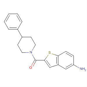 (5-氨基苯并[b]噻吩-2-基)(4-苯基-1-哌啶基)甲酮結構式_832102-97-3結構式