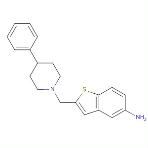 2-[(4-苯基-1-哌啶基)甲基]-苯并[b]噻吩-5-胺結(jié)構(gòu)式_832102-98-4結(jié)構(gòu)式