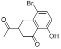 3-乙酰基-5-溴-8-羥基-3,4-二氫-2H-1-萘酮結(jié)構(gòu)式_83344-22-3結(jié)構(gòu)式
