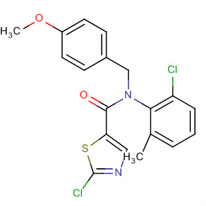 N-(4-甲氧基芐基)-2-氯-N-(2-氯-6-甲基苯基)-1,3-噻唑-5-羧酰胺結構式_834888-63-0結構式