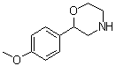 2-(4-甲氧基苯基)嗎啉結(jié)構(gòu)式_83555-74-2結(jié)構(gòu)式