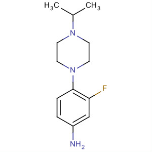 3-氟-4-(4-異丙基哌嗪-1-基)苯胺結(jié)構(gòu)式_835633-79-9結(jié)構(gòu)式