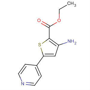 3-氨基-5-(吡啶-4-基)噻吩-2-羧酸乙酯結構式_83739-57-5結構式