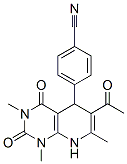 4-(6-乙?；?1,3,7-三甲基-2,4-二氧代-1,2,3,4,5,8-六氫吡啶并[2,3-d]嘧啶)苯甲腈結(jié)構(gòu)式_838845-73-1結(jié)構(gòu)式