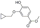 3-(環(huán)丙基甲氧基)-4-羥基苯甲酸甲酯結(jié)構(gòu)式_848574-60-7結(jié)構(gòu)式