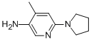 4-甲基-6-(1-吡咯烷)-3-吡啶胺結(jié)構(gòu)式_850172-55-3結(jié)構(gòu)式