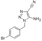 5-氨基-1-(4-溴芐基)-1H-1,2,3-噻唑-4-甲腈結(jié)構(gòu)式_850374-96-8結(jié)構(gòu)式