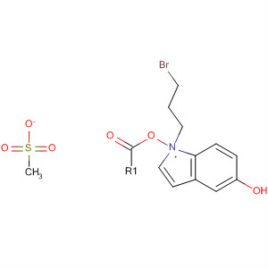 3-(5-甲烷磺酰氧基吲哚-1-基)丙基溴結(jié)構(gòu)式_851124-36-2結(jié)構(gòu)式