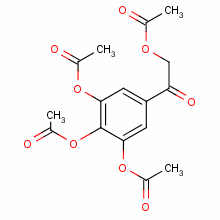 2-(乙?；趸?-1-[3,4,5-三(乙酰基氧基)苯基]-乙酮結(jié)構(gòu)式_85117-87-9結(jié)構(gòu)式