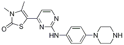2(3H)-噻唑酮, 3,4-二甲基-5-[2-[[4-(1-哌嗪)苯基]氨基]-4-嘧啶]-結構式_851439-14-0結構式