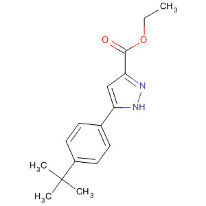5-(4-叔丁基苯基)-1H-吡唑-3-羧酸乙酯結(jié)構(gòu)式_852815-09-9結(jié)構(gòu)式