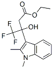 3-(1,2-二甲基-1H-吲哚-3-基)-4,4,4-三氟-3-羥基丁酸乙酯結(jié)構(gòu)式_852991-34-5結(jié)構(gòu)式