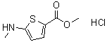 5-(甲基氨基)噻吩-2-羧酸甲酯結(jié)構(gòu)式_859855-63-3結(jié)構(gòu)式