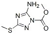 (9ci)-5-氨基-3-(甲基硫代)-1H-1,2,4-噻唑-1-羧酸甲酯結(jié)構(gòu)式_86009-00-9結(jié)構(gòu)式